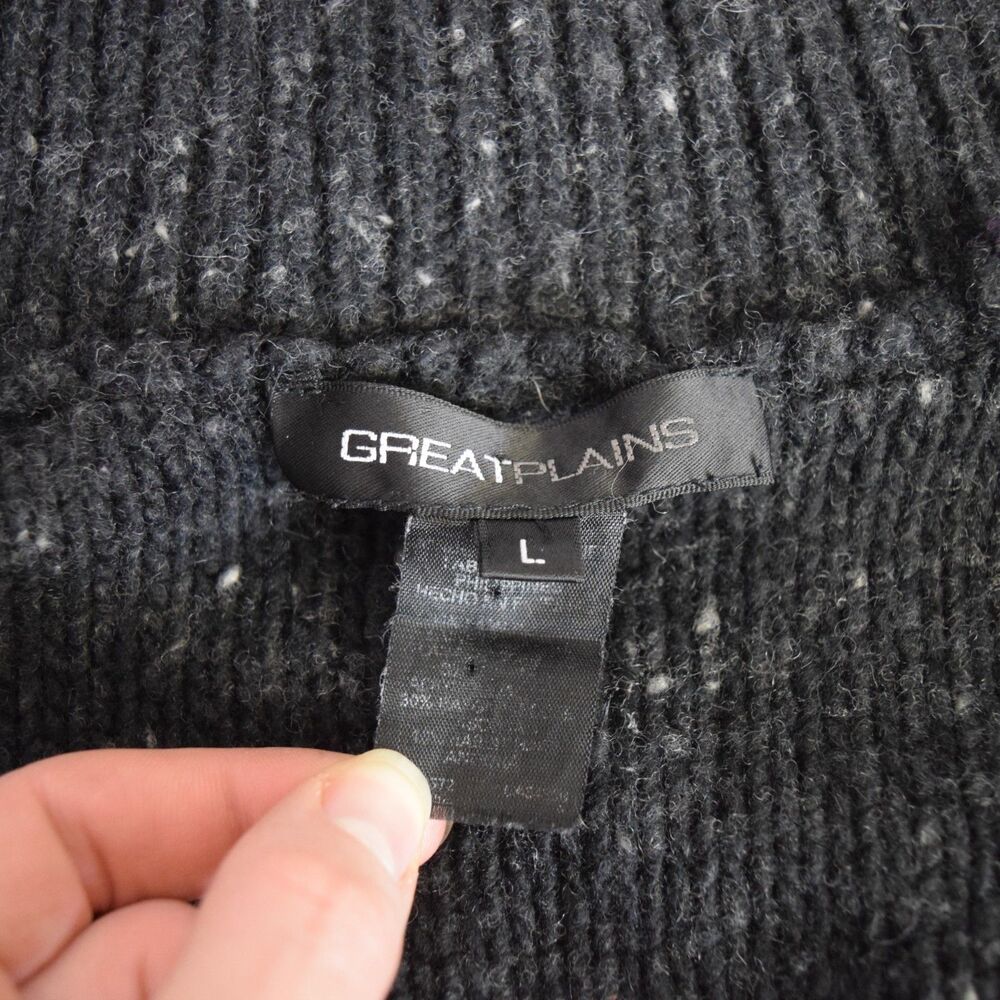 Great Plains Women Sz L Fits a Medium Wrap Ballet Sweater Knit Wool Angora Blend - Picture 8 of 8
